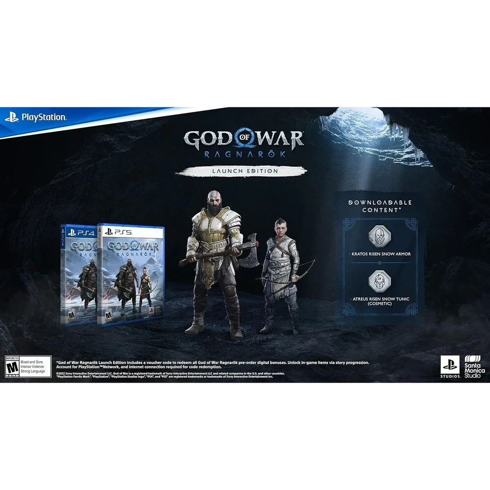 God of War Ragnarok Launch Edition Sony PlayStation 4 PS4 Game New & Sealed